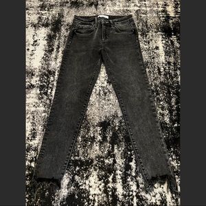 Flying Monkey Size 26 Grey Frey Hem Denim
